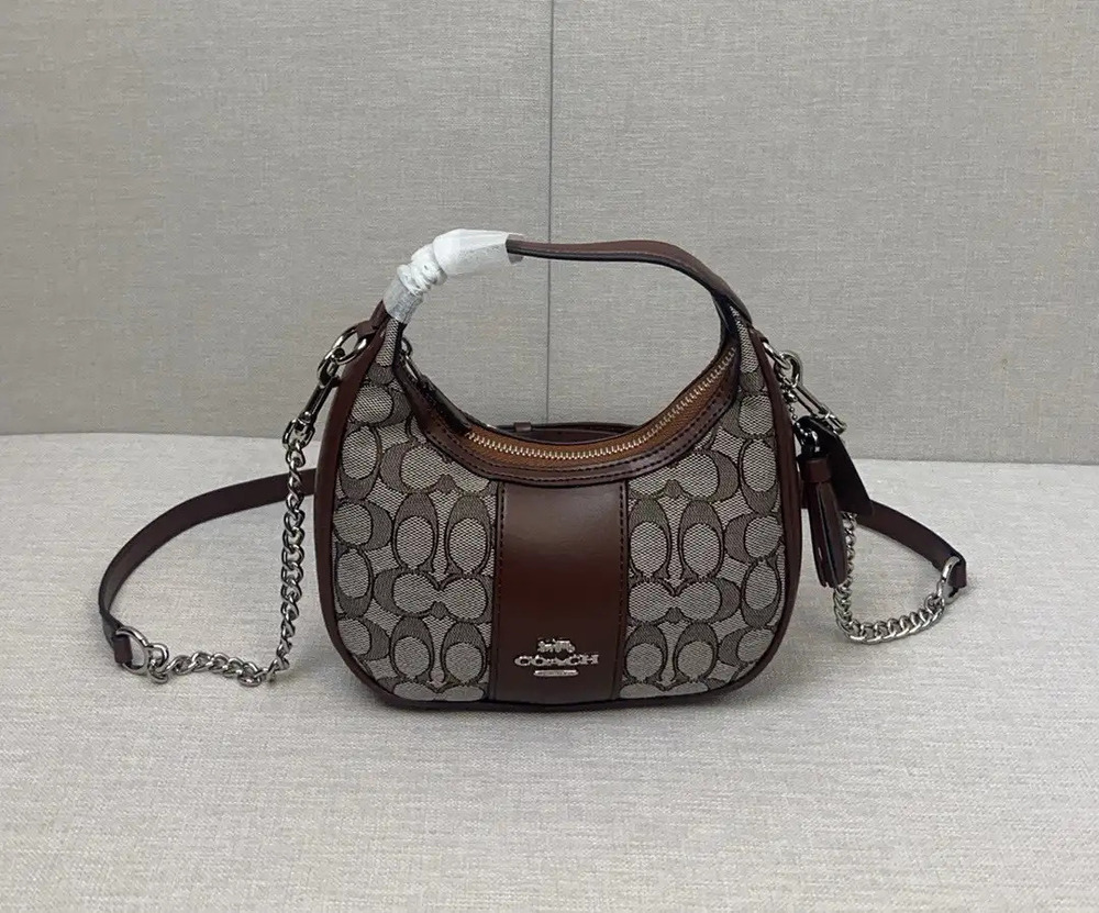 Coach brown shoulder/crossbody bag